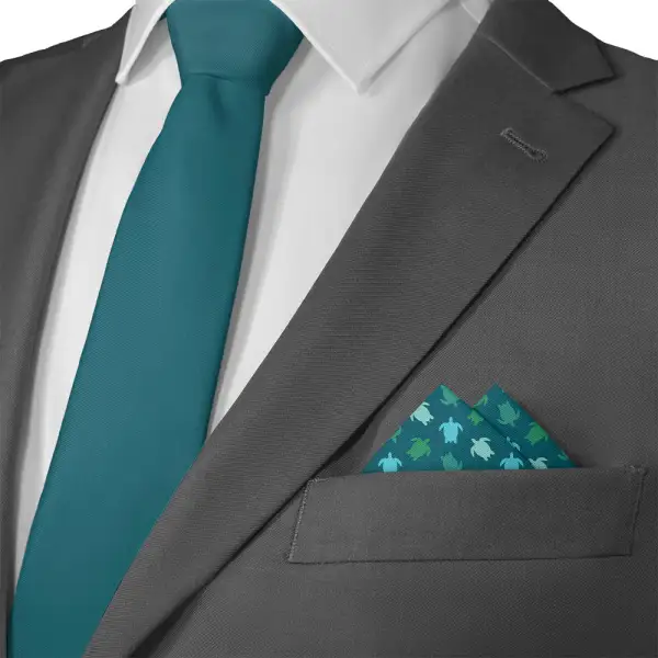 Sophisticated Coordinated Animal Motif Nautical Pocket Square