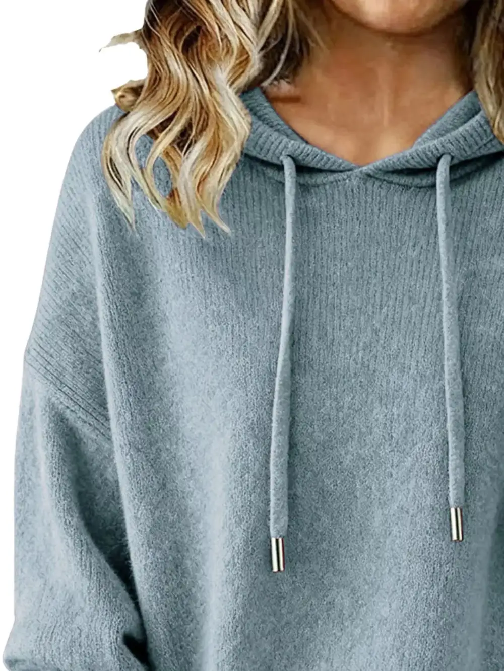 Modern Drawstring Long Sleeve Sweater