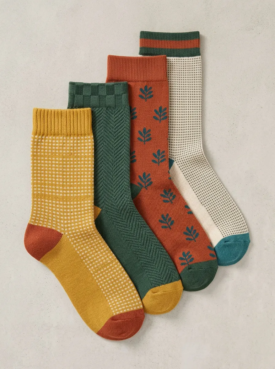 Women's Four Pair Casual Socks