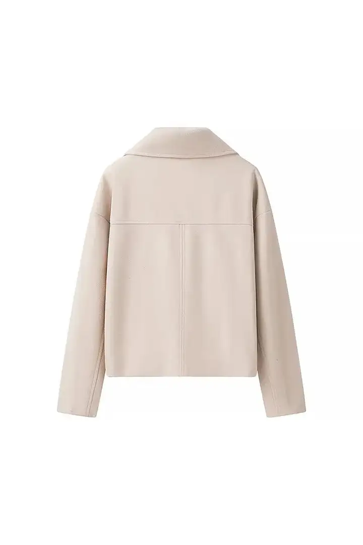 Double-Breasted Cropped Cardigan