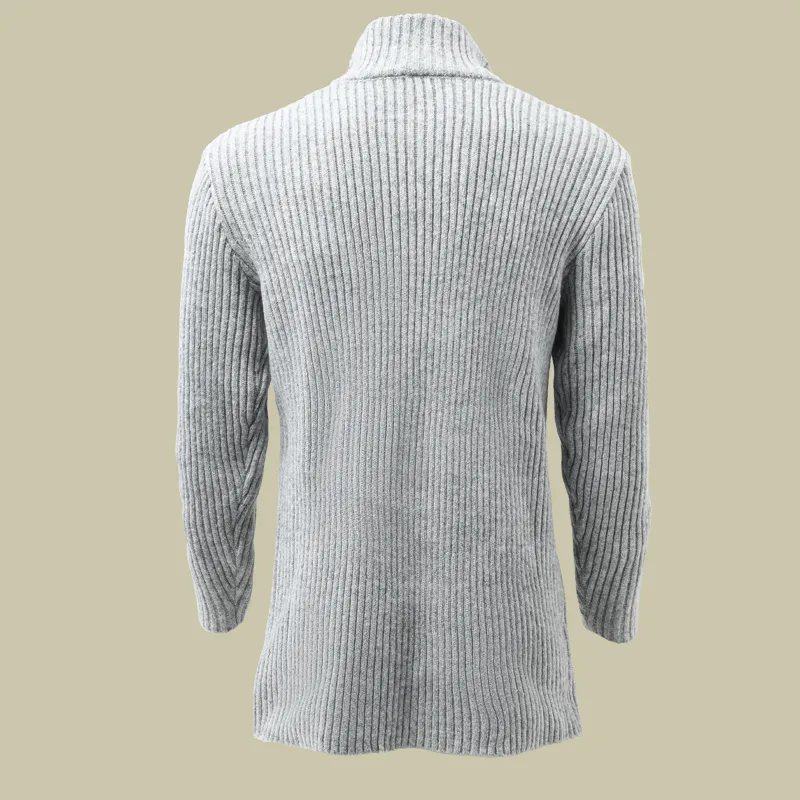 Ribbed Button Band Collar Cardigan
