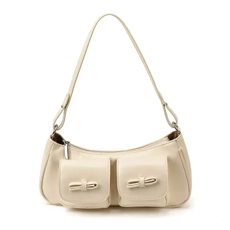 Leather Baguette Bag