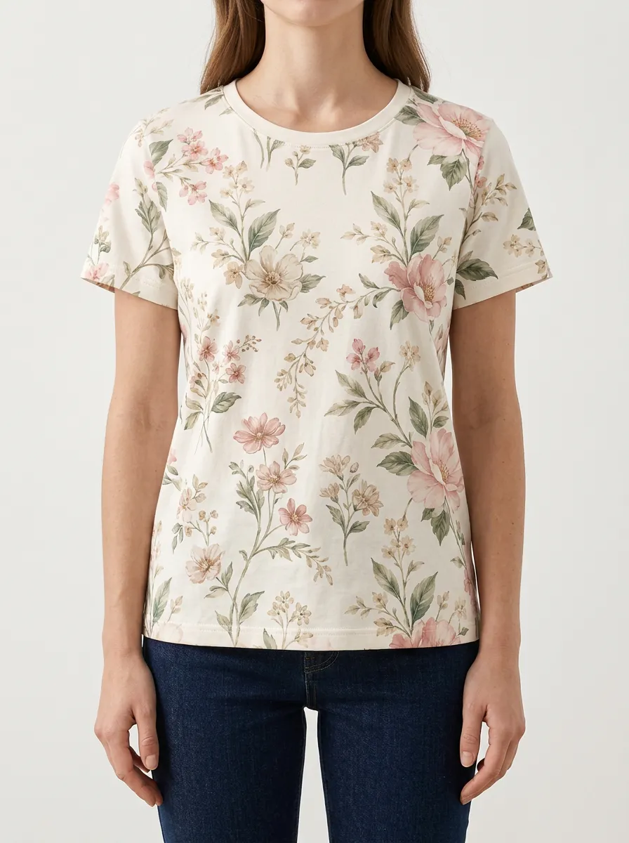 Floral Botanical Everyday T Shirt