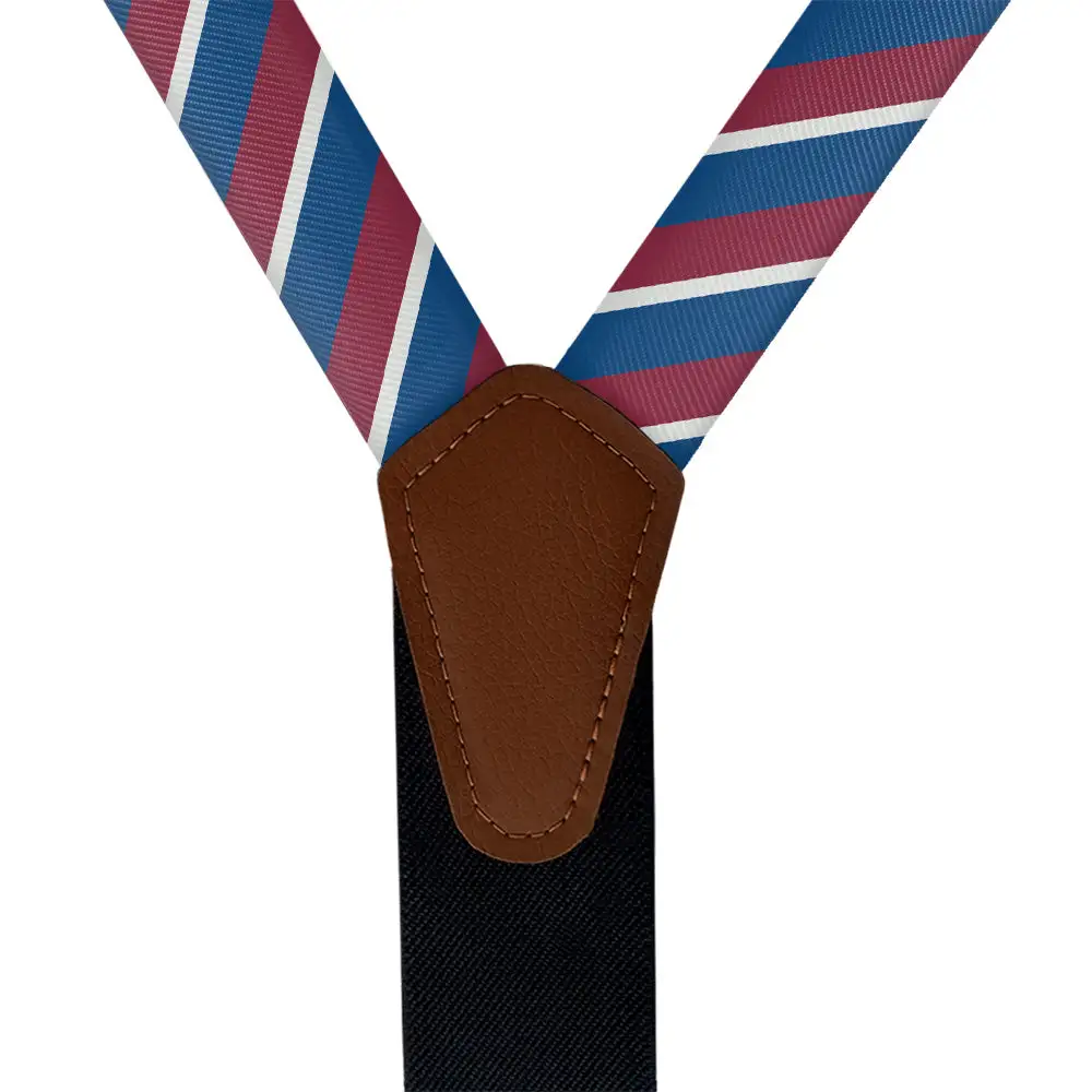 Streamlined Versatile Stripe Pattern Suspenders