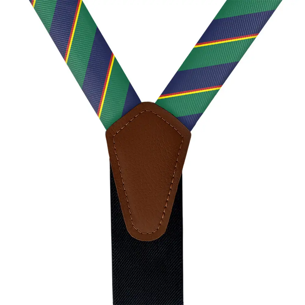Federal Stripe Pattern Suspenders
