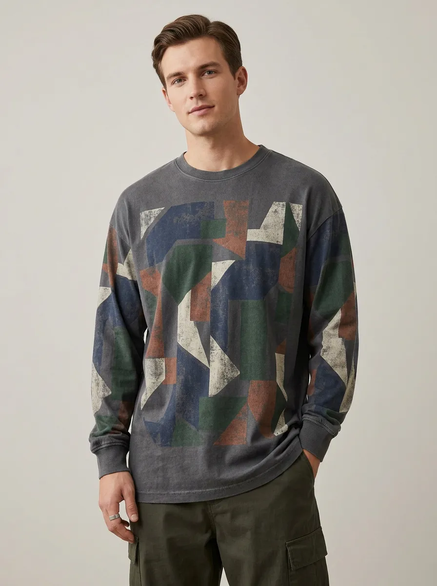 Men's Refined Look Modern Fit Long Sleeve Top