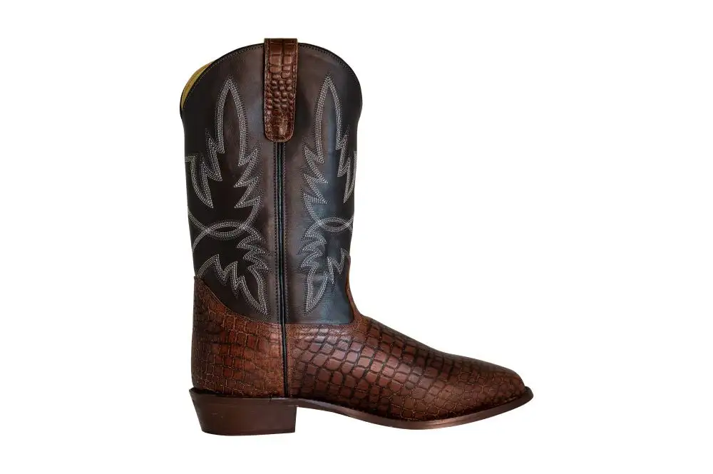Tapered Layered Shaft Men's Denim Boots