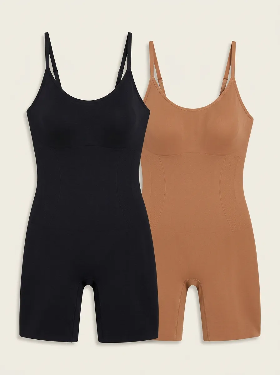 Seamless Body-Smoothing Two-Pack Shapewear Bodysuits