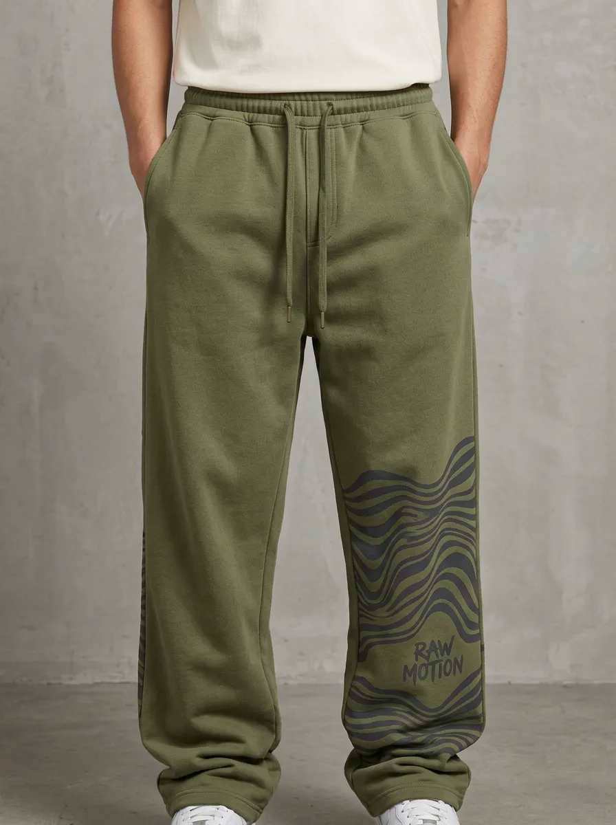Relaxed Sweatpants Abstract Men's Sweatpants