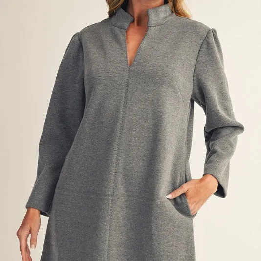 Long Sleeve Everyday Shift Dress