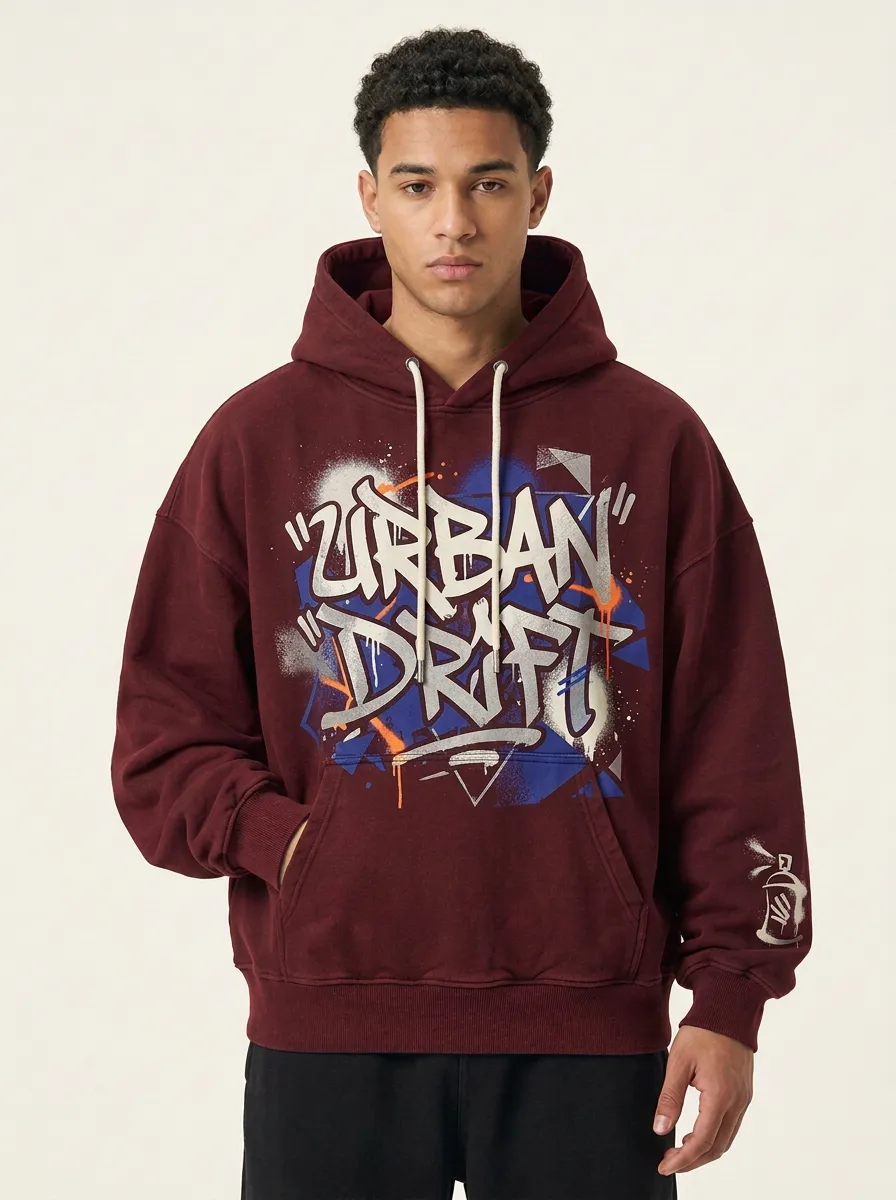 Unisex Urban Drift Graffiti Art Hoodie