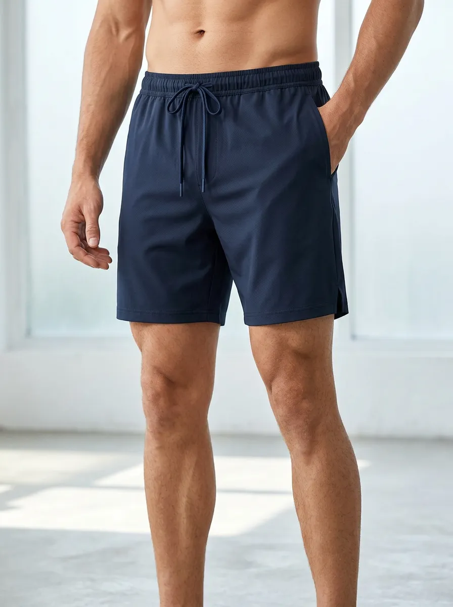 Active Ice-Silk Stretch Drawstring Shorts