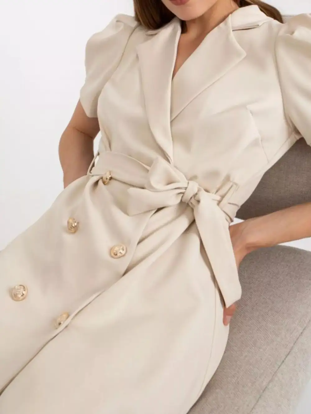 Soft Touch Tie Waist Mini Dress