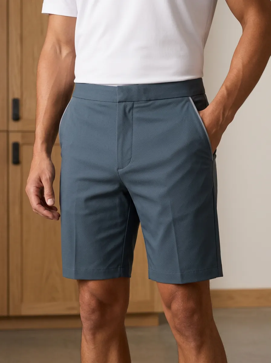 Classic Men's Golf Sport Solid Color Performance Shorts