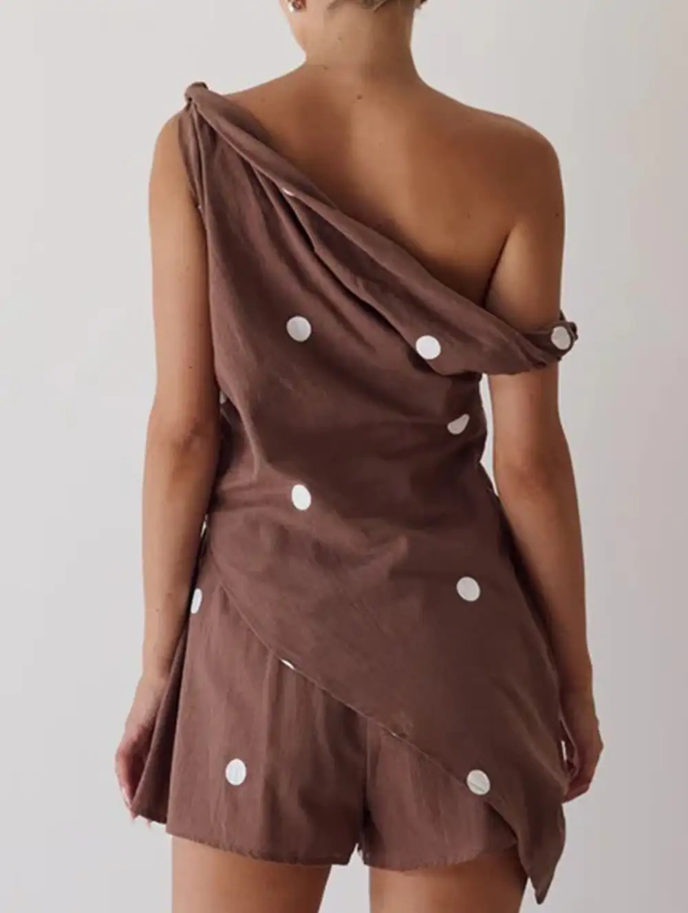 One Shoulder Top Set