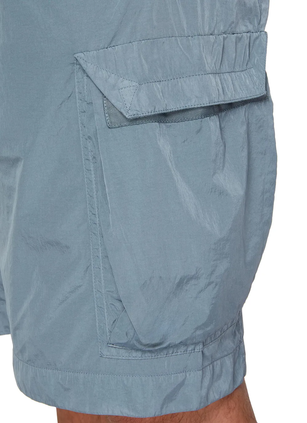 Casual Simple Loose Breathable Light Blue Shorts