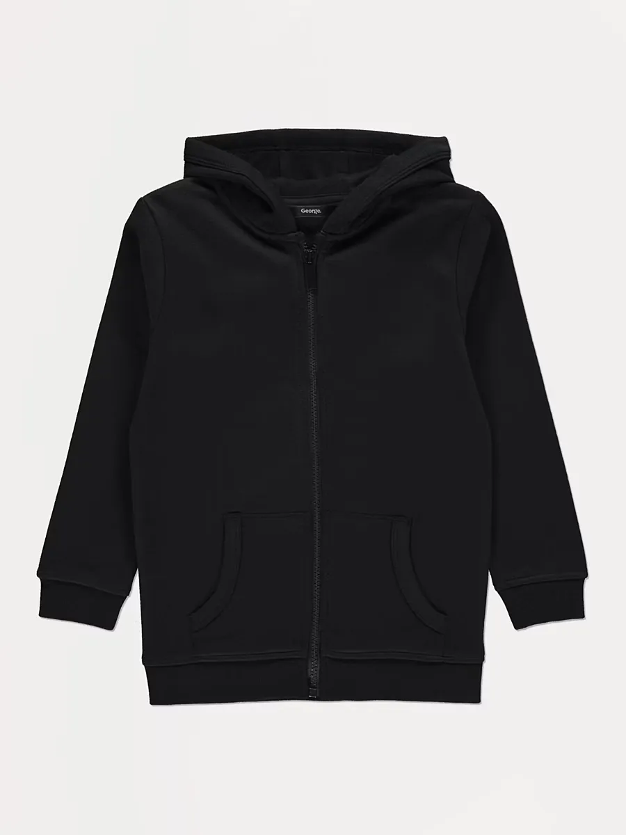 Black Zip Up Hoodie