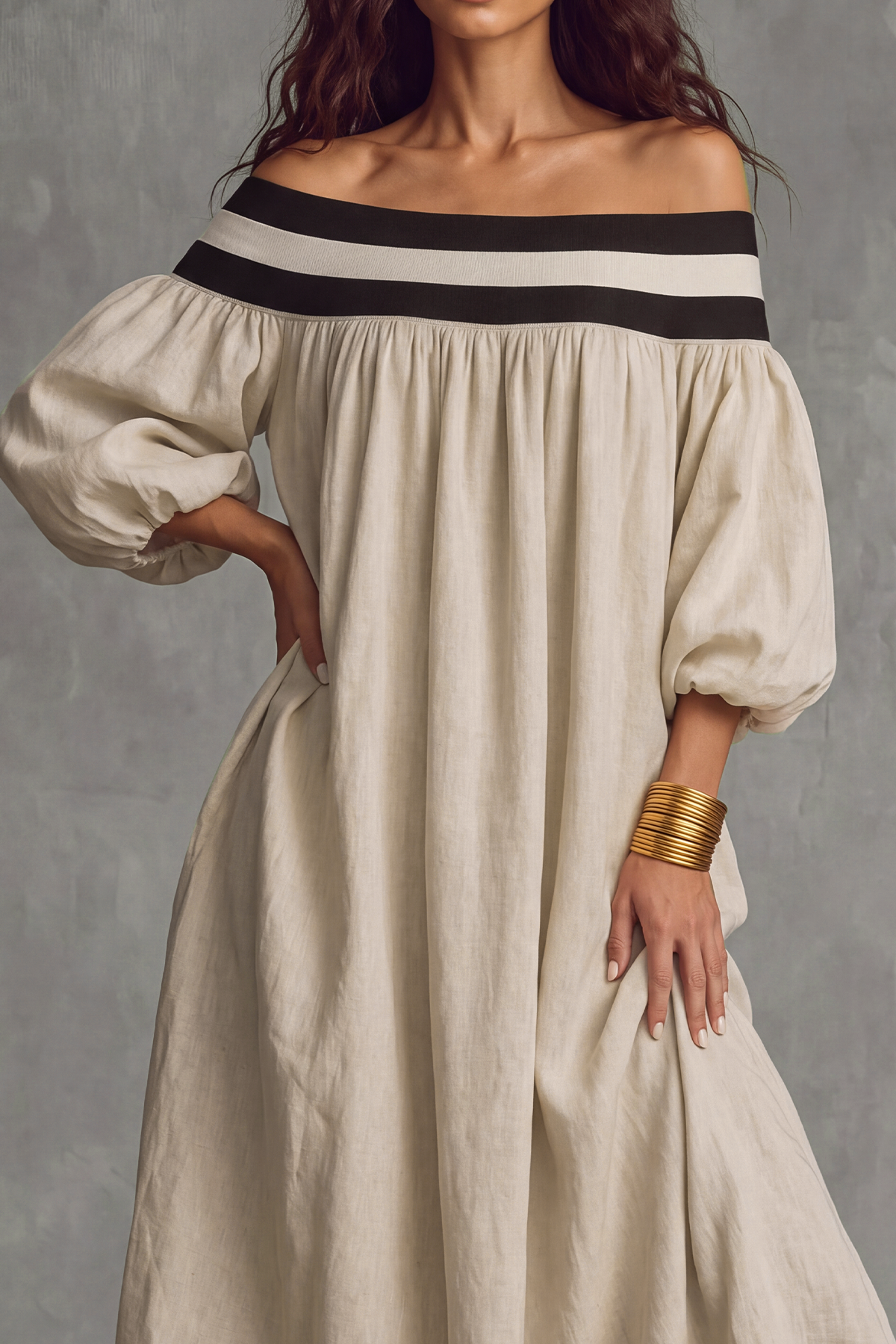 Off Shoulder Maxi Dress
