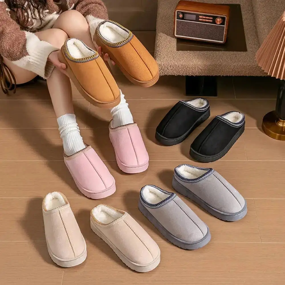 Warm Touch Platform Slip On Slippers