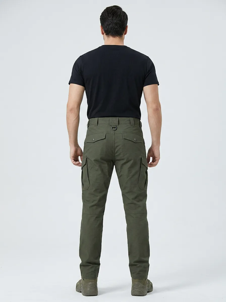 Everyday Reinforced-Knee Outdoor Men's Multi-Pocket Waterproof Tactical Cargo Pants