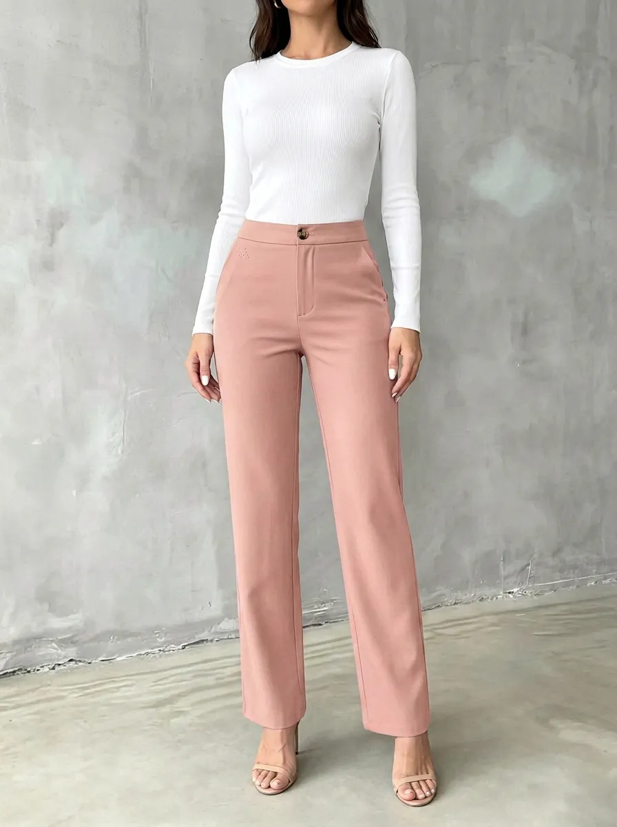 Women's Classic Weekend Stretch Mid Rise Straight Leg Pants
