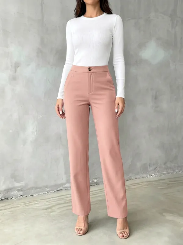 Women's Classic Weekend Stretch Mid Rise Straight Leg Pants