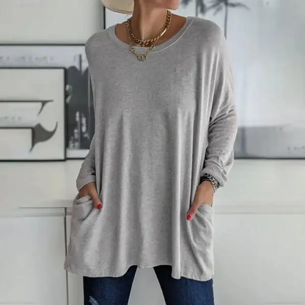  Relaxed Long Sleeve Top