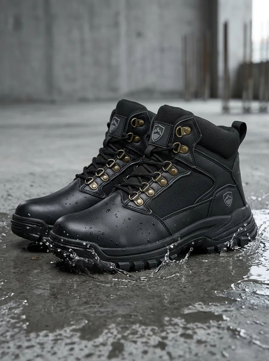 Worksite Outdoor Workwear Men's Waterproof Work Boots