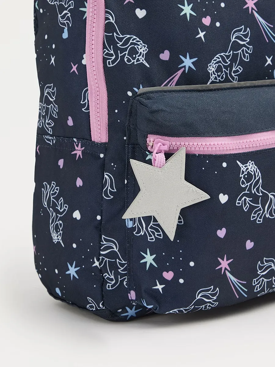 Navy Cosmic Unicorn Rucksack
