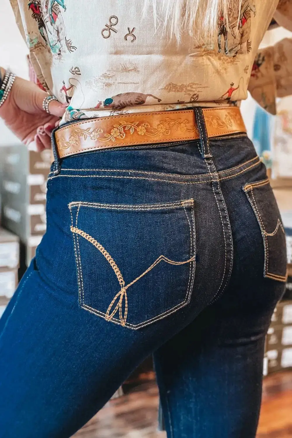 Refined Washed Stretch Straight Leg Jeans