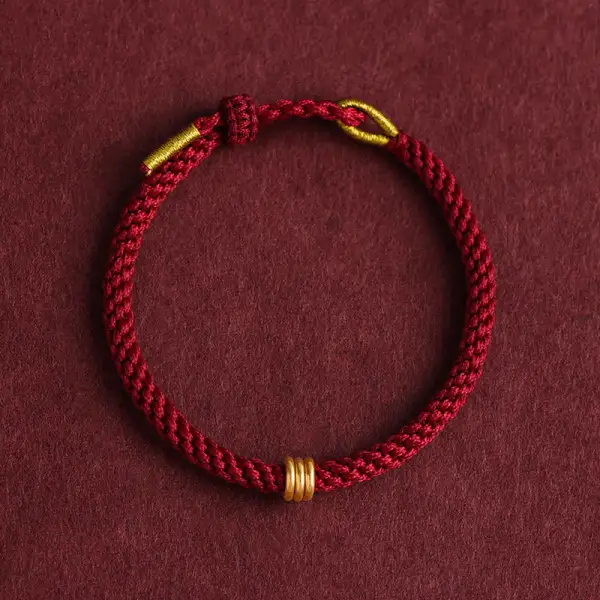 Triple Ring Design Handmade Connection Braided Rope Bracelet