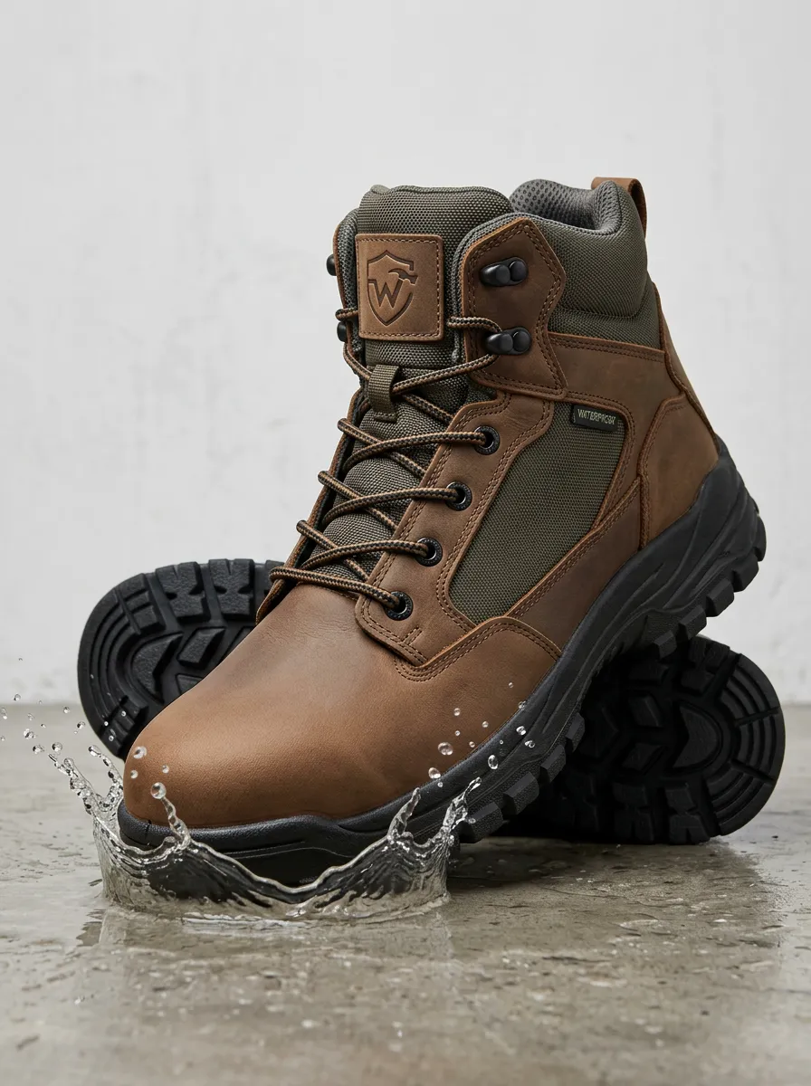 Smart Casual Tactical Outdoor Modern Look Men' Waterproof Work Boots