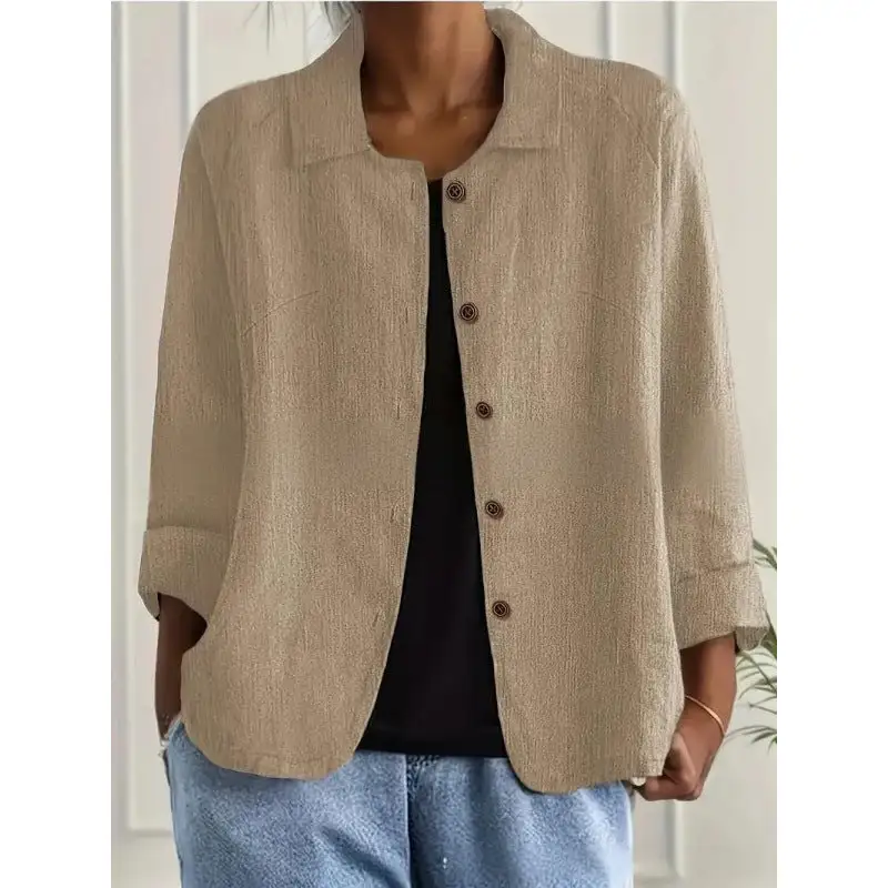 Light Linen Relaxed Blouse