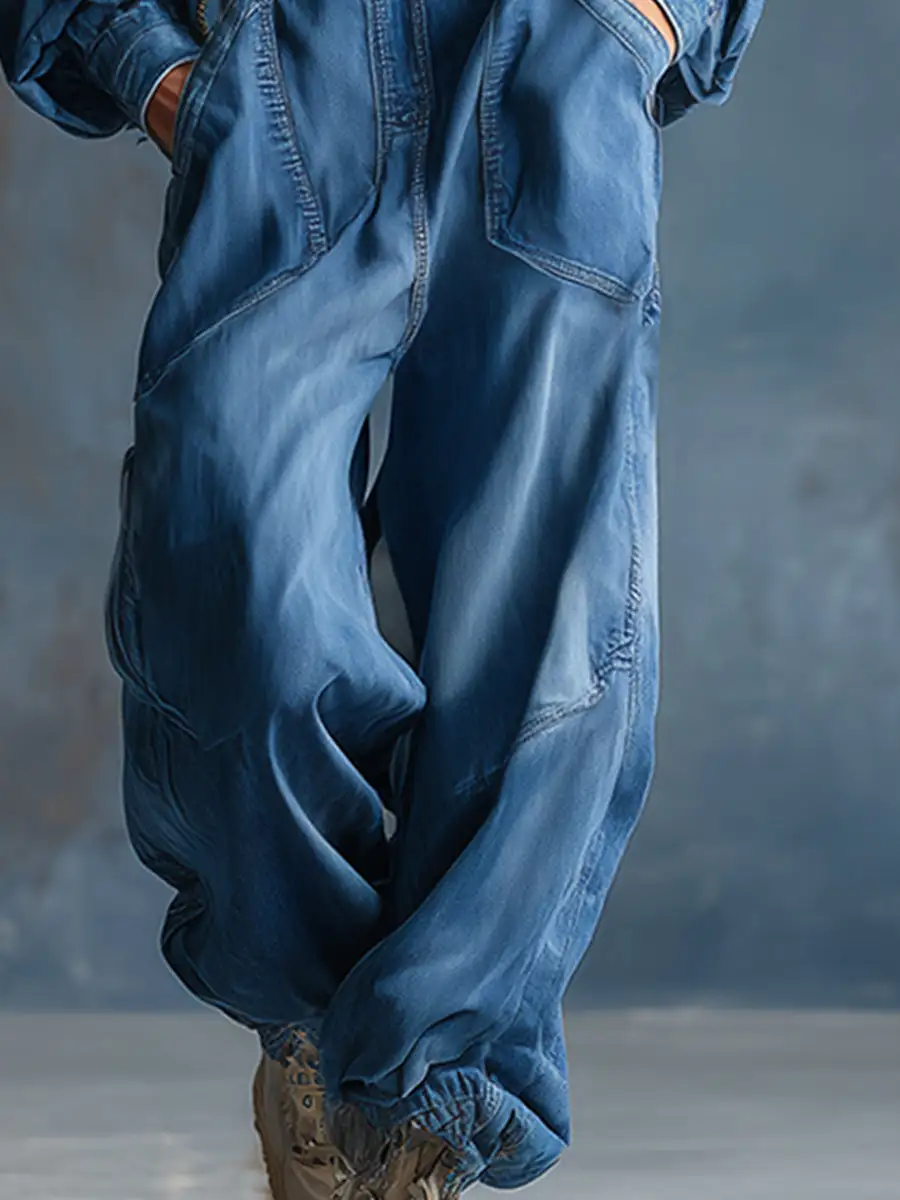  Denim Dungaree Jumpsuit