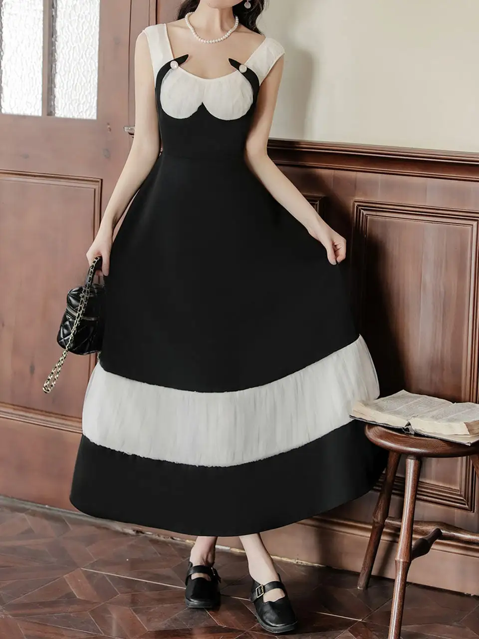 Pleated Swing Swing Dress