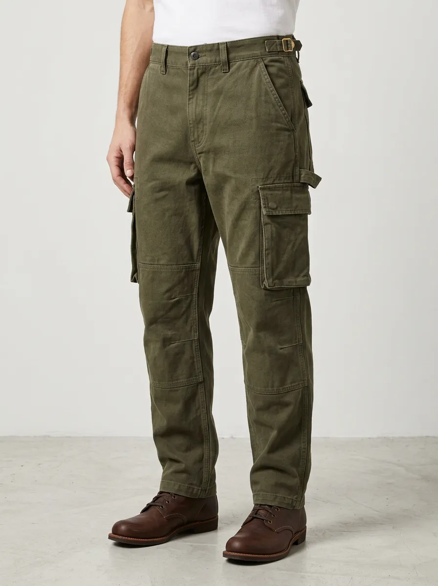 Men's Relaxed Canvas Heritage Cargo Pants