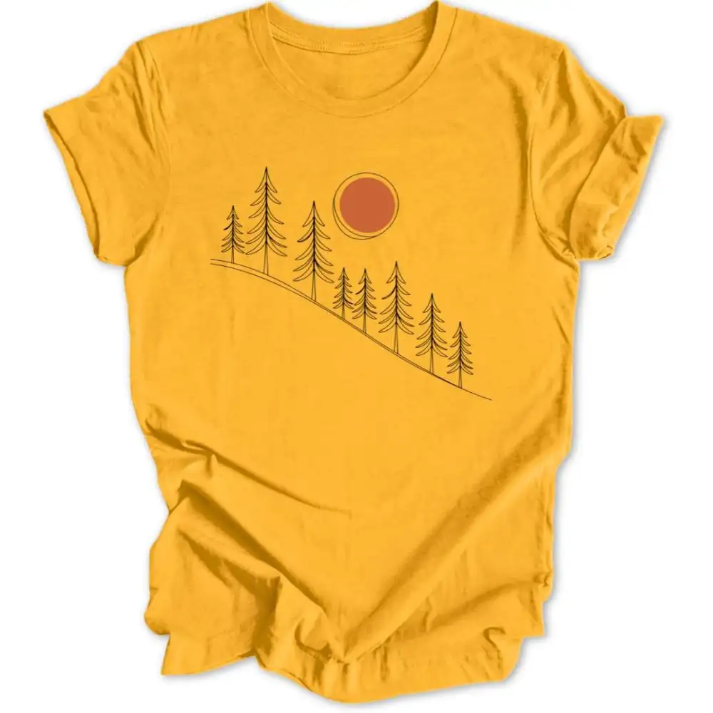 Lineart Sunrise Unisex T-Shirt