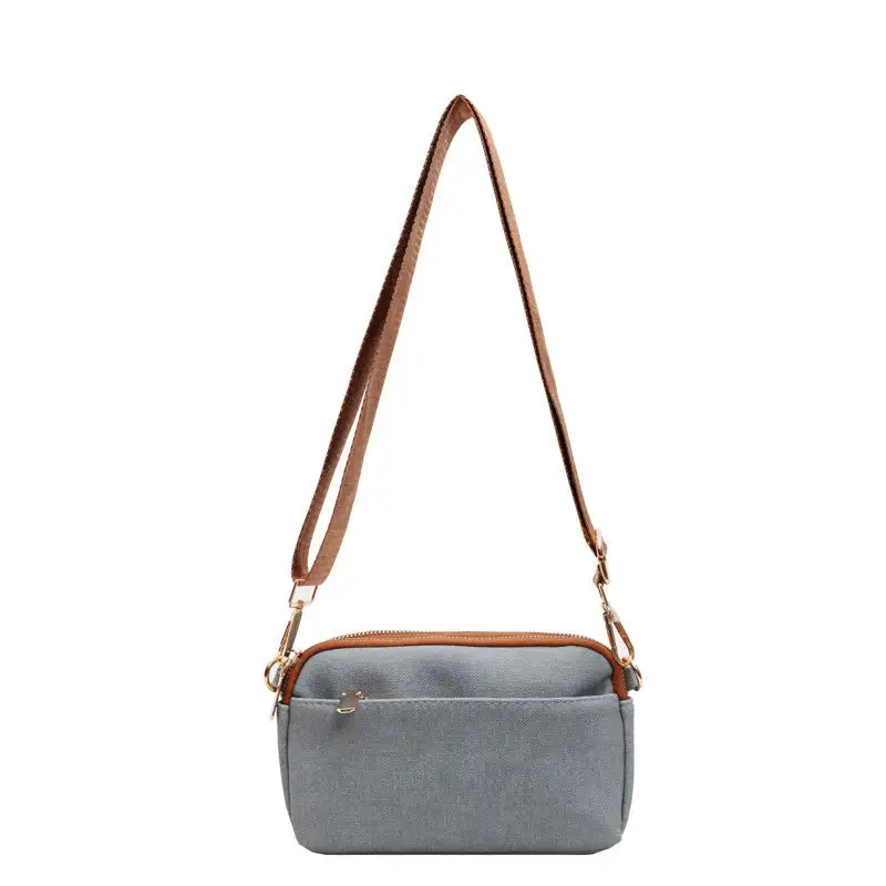 Soft Compact Faux Leather Square Crossbody Bag