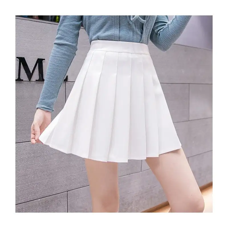 Classic High Waist Pleated Skirt