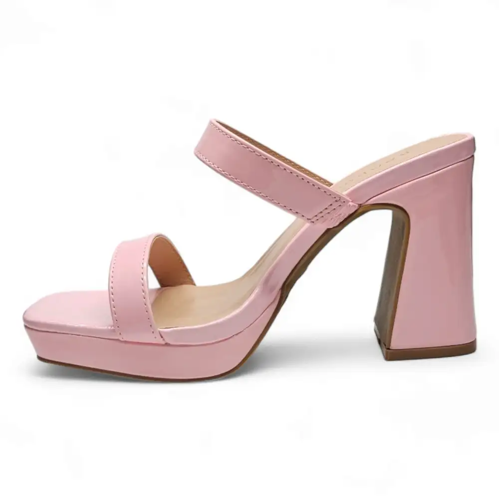 React Square Toe Platform Heel