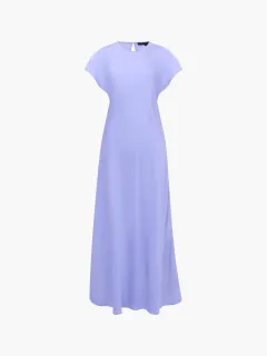 Exquisite Solid Color Elegant Satin Dress