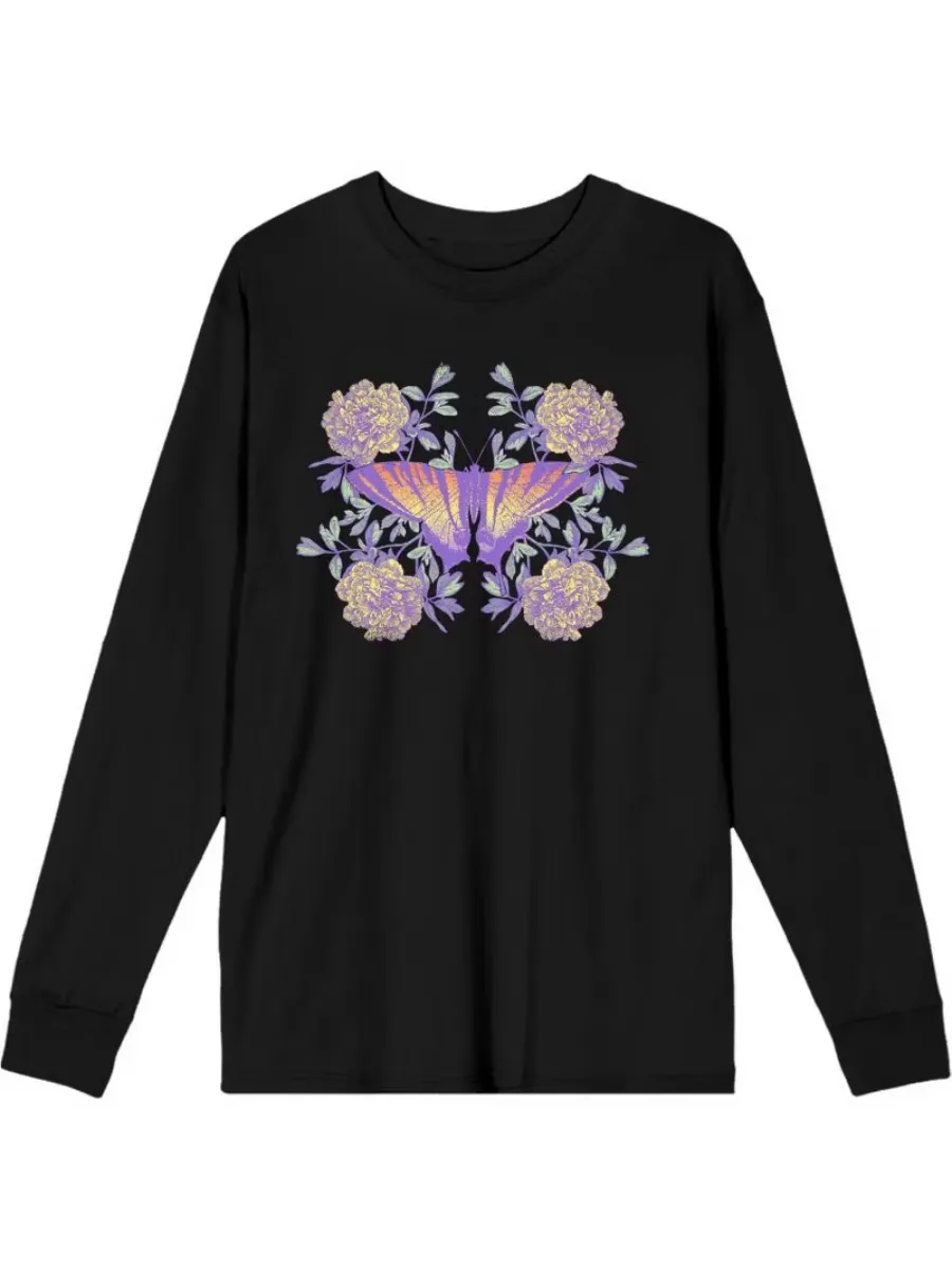 Aesthetic Butterfly Flower T-Shirt