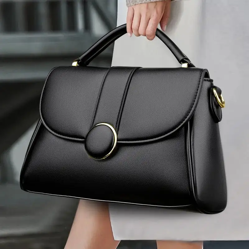 Chic Square Crossbody & Shoulder Bag – Premium Microfiber Synthetic Leather