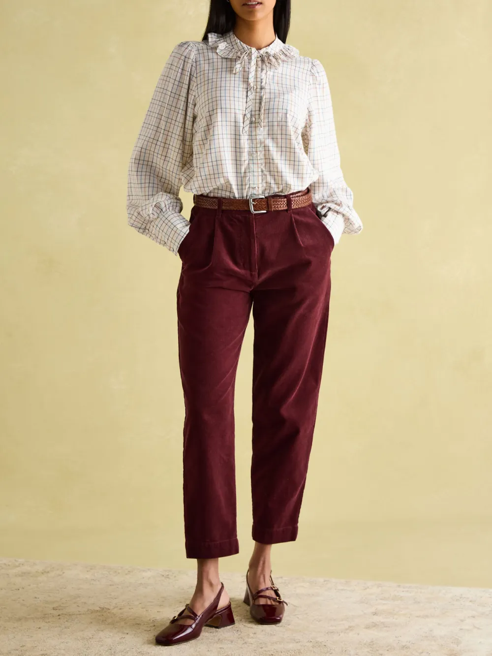 White Pleated Tuxedo-Style Shirt