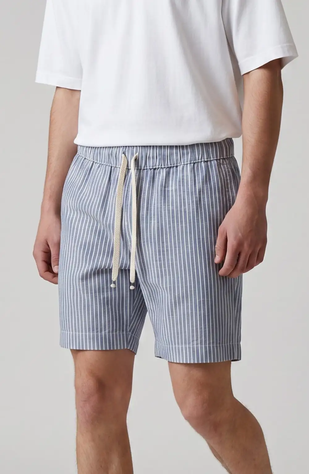 Men's Relaxed Cotton Linen Patch Pocket Shorts
