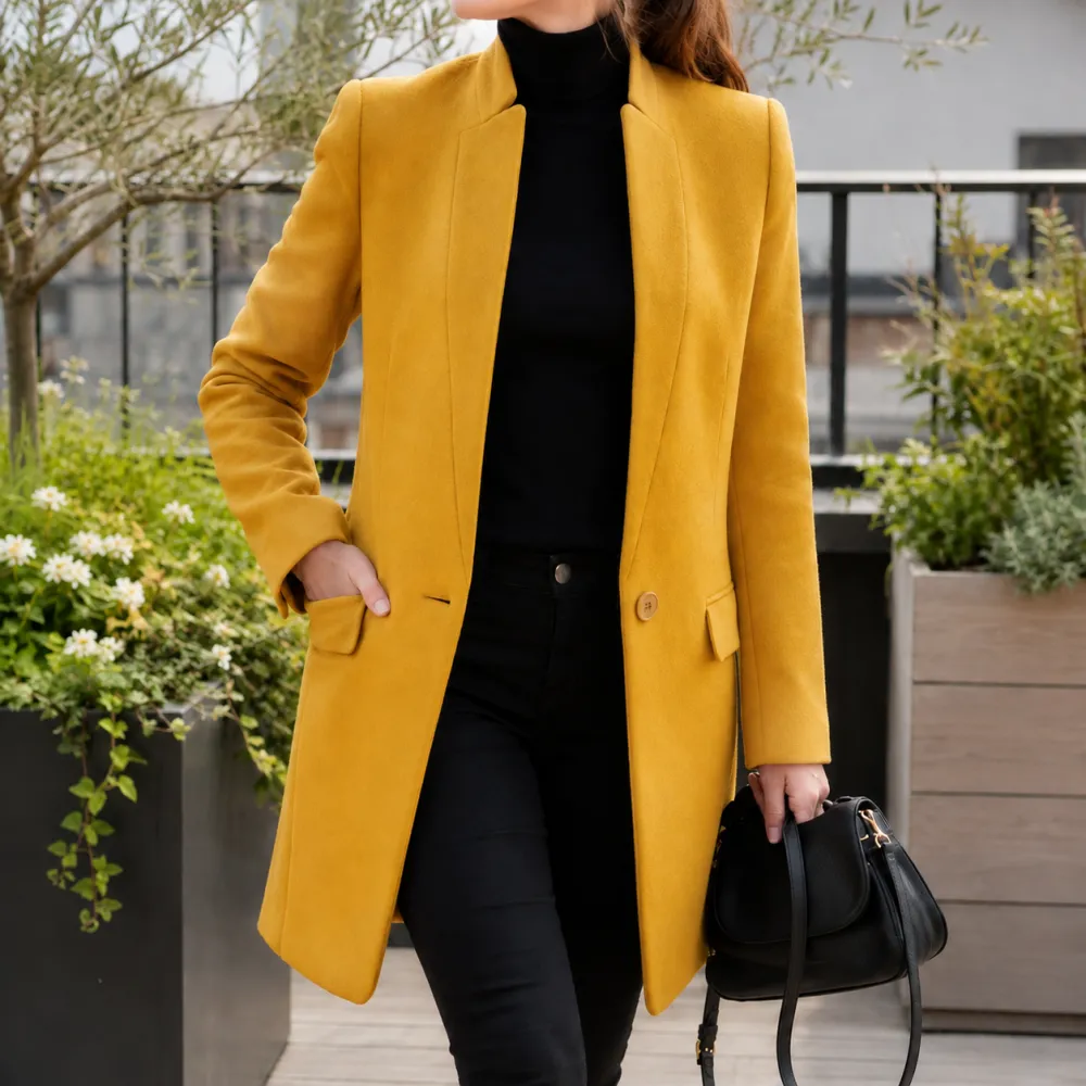 Tailored Single-Button Coat