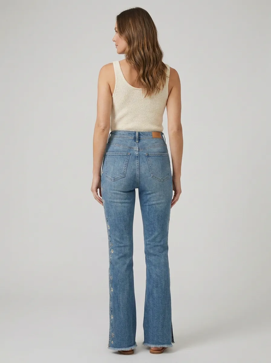 Women's High Waist Casual Denim Jeans