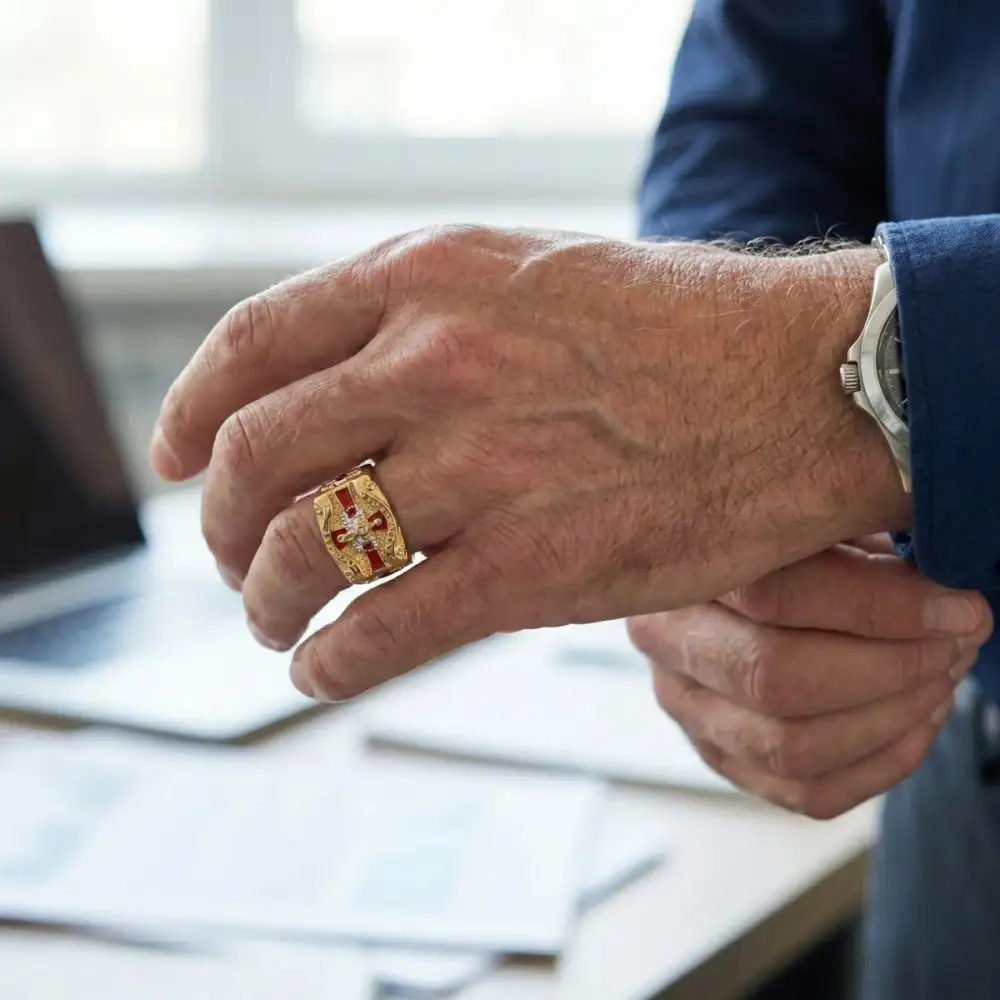 Men's Masonic Knights Templar Ring