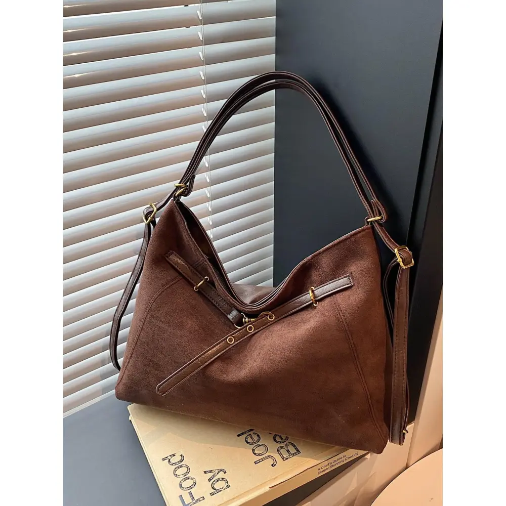 Suede Hobo Bag