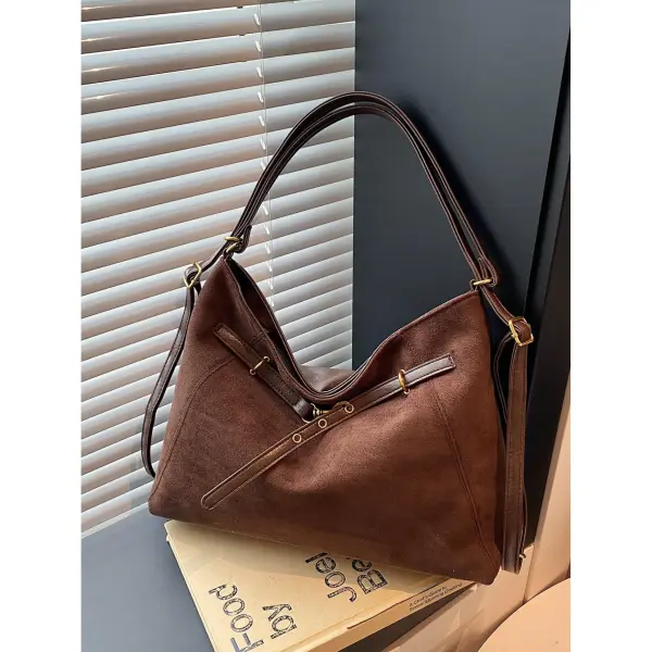 Suede Hobo Bag